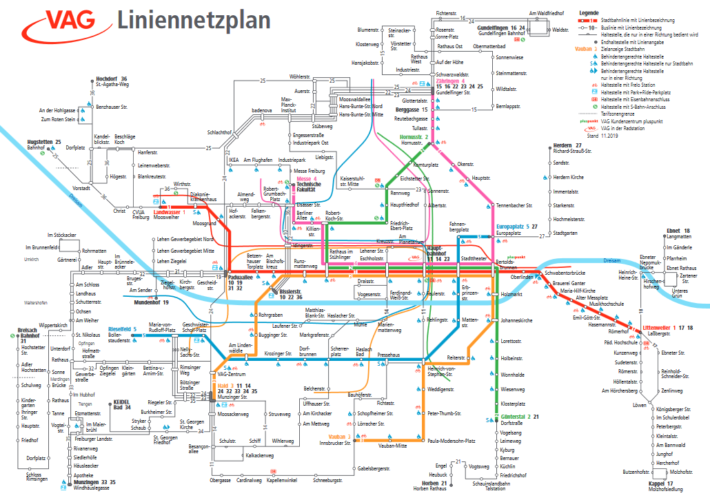 VAG 2020 Netzplan Übersicht